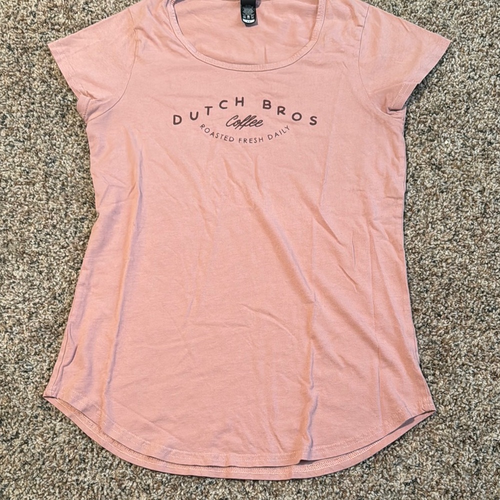 Dutch Bros Pink Fitted Short Sleeve Tee